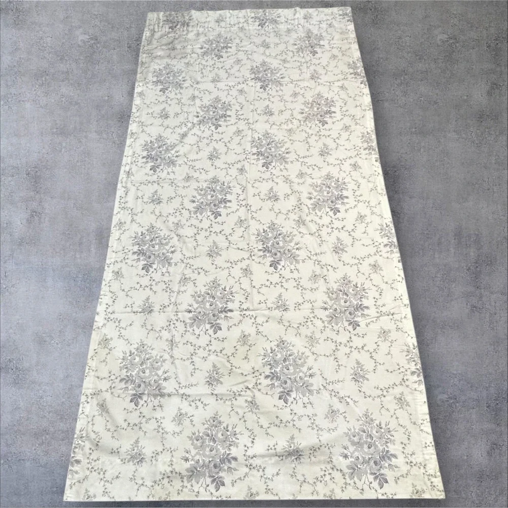 Laura Ashley‎ Sophia Purple/Gray Floral Drapes 39x86